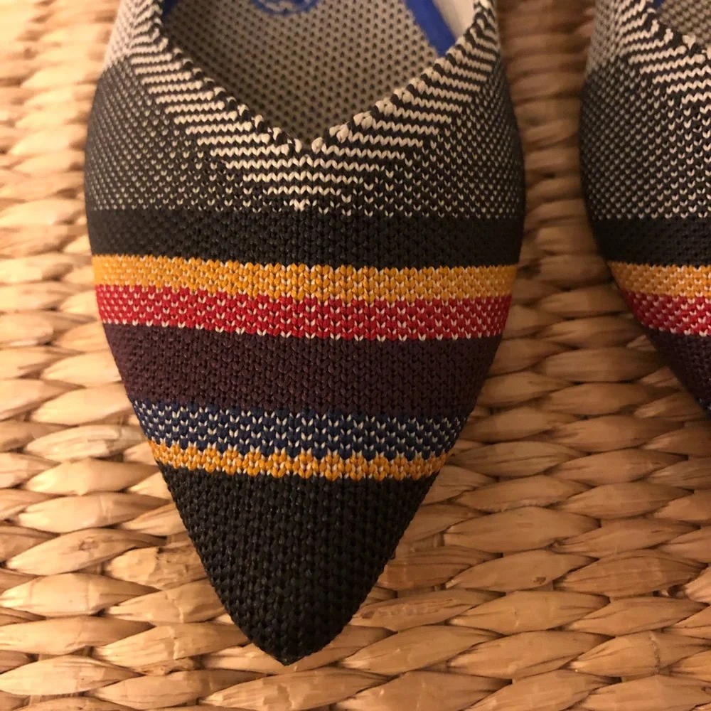 Rothy’s Points Inverse Stripe Size 7.5 - Picture 2 of 9